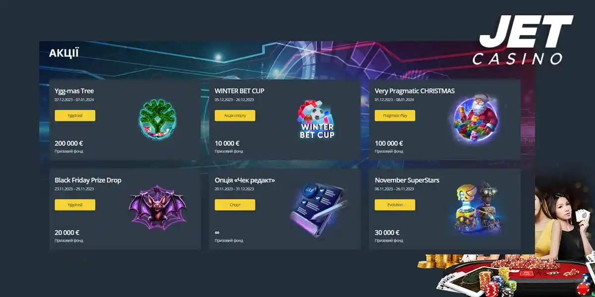 Не пропустіть актуальні промоакції у Jet Casino! Останні промоакції в Jet Casino